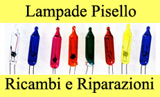 Lampade Pisello Ricambi Riparazioni